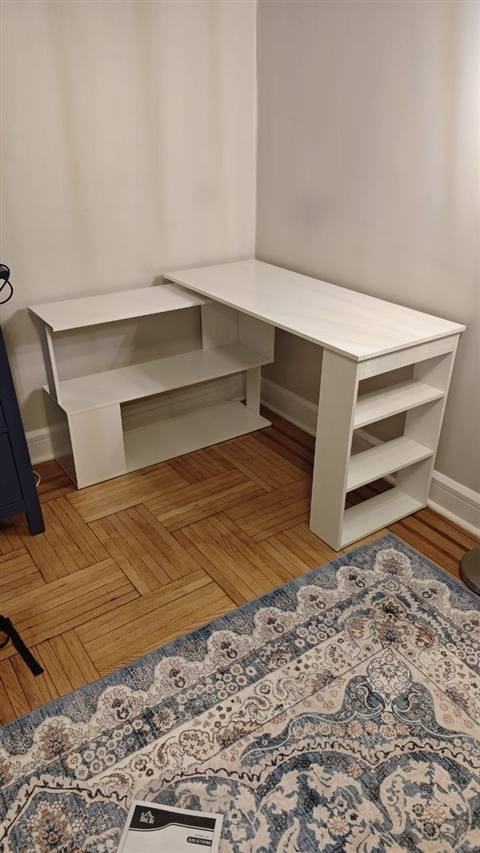 L-shaped desk